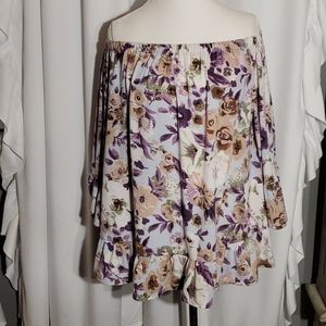EASEL FLORAL TOP SIZE MEDIUM